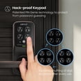 thumbnail image 3 of Lockly Secure Pro Smart Lock Wi-Fi, cerradura de puerta con teclado digital de entrada sin llave, cerradura de puerta delantera con sensor biométrico de huellas dactilares 3D con manija, control de vo, 3 of 5