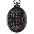 thumbnail image 3 of Zentique 6.25" Black and Ivory Oval Rustic Finish Hanging Wall Clock, 3 of 3