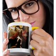 thumbnail image 2 of 3drose, St. Michael by Bartolome Esteban Murillo, 11oz Two-tone Yellow Mug, 2 of 6