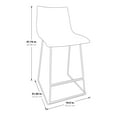thumbnail image 5 of OSP Home Furnishings™ Nash 26" Counter Stool in Charcoal Faux Leather 2/CTN, 5 of 5