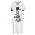 thumbnail image 4 of Vestido de noche de manga larga para mujer, traje de fiesta con bolsillo, estilo Steampunk March Hare, 4 of 7