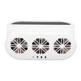 thumbnail image 1 of Car Solar Powered Exhaust Fan, 3 Fans 5000RPM Air Circulation Vent Radiator, Odor Removal Multifunctional Air Purifier Cooling Fan for Home Automotive Office, 1 of 7