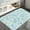 Blue, variant on Blue Bathroom Carpet,Colorful Floral Carpet,Soft Non Slip Rubber Backed Bathroom Floor Mat,Floor Mat Home Decor for Kitchen Bedroom,Washable Cover Floor Rug,17X29 Inch.