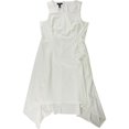 thumbnail image 1 of Alfani Vestido asimétrico sólido para mujer, blanco roto, 8, 1 of 2