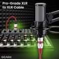 thumbnail image 2 of Cable de micrófono GearIt XLR a XLR de 20 pies, paquete de 6, macho a hembra, 2 of 9