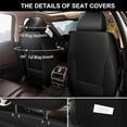 thumbnail image 5 of DIKSOAKR Fit for Dodge Journey 2011-2020 Car Seat Cover 5-seat Faux Leather Full Set Compatible Airbag, 5 of 5