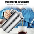 thumbnail image 4 of Método olla de prensa Prensa francesa, cafetera térmica de acero inoxidable 304, tetera de 800ML, 3 filtros, mango antioxidante, prensa de café a prueba de herrumbre Eccomum  Método olla de prensa, 4 of 8