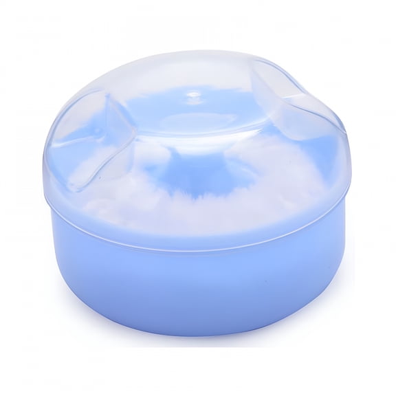 RAGUPEL 2026 New Baby Powder Container with Puff - Soft Sponge for Face & Body, Cosmetic Case Beauty Tool Glass Powder Container with Puff