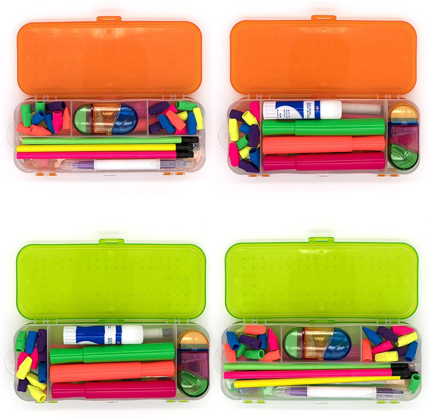 The Teachers' Lounge®  Pencil Box, Double Sided, Assorted Colors