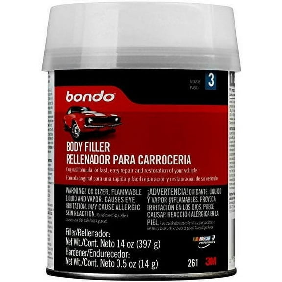 3M 261 Lightweight Filler Pint Can - 14 oz. - Case of 12