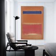 thumbnail image 3 of Póster de lienzo de pintura de campo de color azul sobre rojo de 1953 de Mark Rothko, impresiones artísticas para pared, fotografías colgantes, regalos, decoración para el hogar, carteles de obras de, 3 of 6