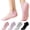 Black, Light Purple, Light Gray, Light Pink, variant on Yawlsow 4 Pairs Pilates Socks with Grips for Women, Non-Slip Yoga Socks for Barre, Ballet, Barefoot Workout