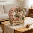 thumbnail image 5 of Wooden Parent Figurine Heart Shaped I Love You Mom and Dad Desk Decor Gift for Fathers Day Mothers Day Birthday Thanksgiving, 5 of 8