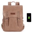thumbnail image 3 of Wrangler Leather Backpack Purse for Women Laptop Backpack Fashion Pink Backpack, Khaki, 3 of 7