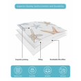 thumbnail image 5 of Orange Blue Starfish Full Size Down Alternative Comforter, Lightweight Comforter Quilt Bedding Set with Pillow Shams Summer Beach Coastal Ocean All Seasons Bed Comforter Duvet Insert 78"x90", 5 of 7