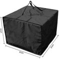 thumbnail image 2 of Cushion Storage - Durable 210D Garden Cushion Storage, Zippered Outdoor Cushion Storage with Handles, Capacity 81 x 81 x 61 cm - Black, 2 of 5
