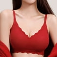 thumbnail image 3 of Yotami Womens Lounge Bras Casual Support Bra for Outdoor Push Up Seamless Wireless Bra, 40A, Red, 3 of 3