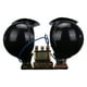 thumbnail image 1 of 2pcs 12V Negro Caracol Grande Cuernos de doble tono Silbato Carrito Cuerno Cuernos de camión, 1 of 6