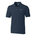 thumbnail image 2 of Men's Cutter & Buck Navy New England Patriots Big & Tall Advantage Eco Pique DryTec Tri-Blend Polo, 2 of 3