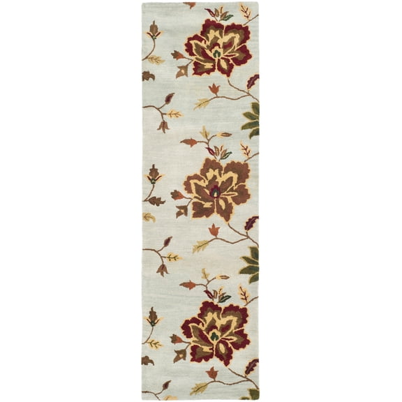 Safavieh Jardin Aifric Floral Wool Runner Rug, Light Blue/Multi, 2'3" x 8'
