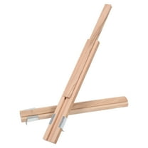 OUNONA 2Pcs Center Mount Wood Drawer Tracks Smooth Sliding for Cabinets and Dressers