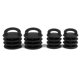 thumbnail image 5 of De 4 Tapones De Drenaje Negro Scupper Stropper Tapones Tapones Para Kayak Canoa Barco, 5 of 5