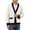 White, variant on Mens Textured Cardigan Solid V Neck Button Front Sweater Patch Pockets Long Sleeve Contrast Ribbed Casual Jacket