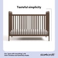 thumbnail image 4 of Storkcraft Pasadena 3-in-1 Convertible Baby Crib – GREENGUARD Gold Certified, 100% Solid Wood, Fits Standard Crib Mattress, Converts to Toddler Bed and Daybed, 4 Mattress Heights , Hazelnut, 4 of 14