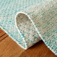 SAFAVIEH Montauk Vaughn Geometric Cotton Area Rug, Turquoise/Ivory, 3
