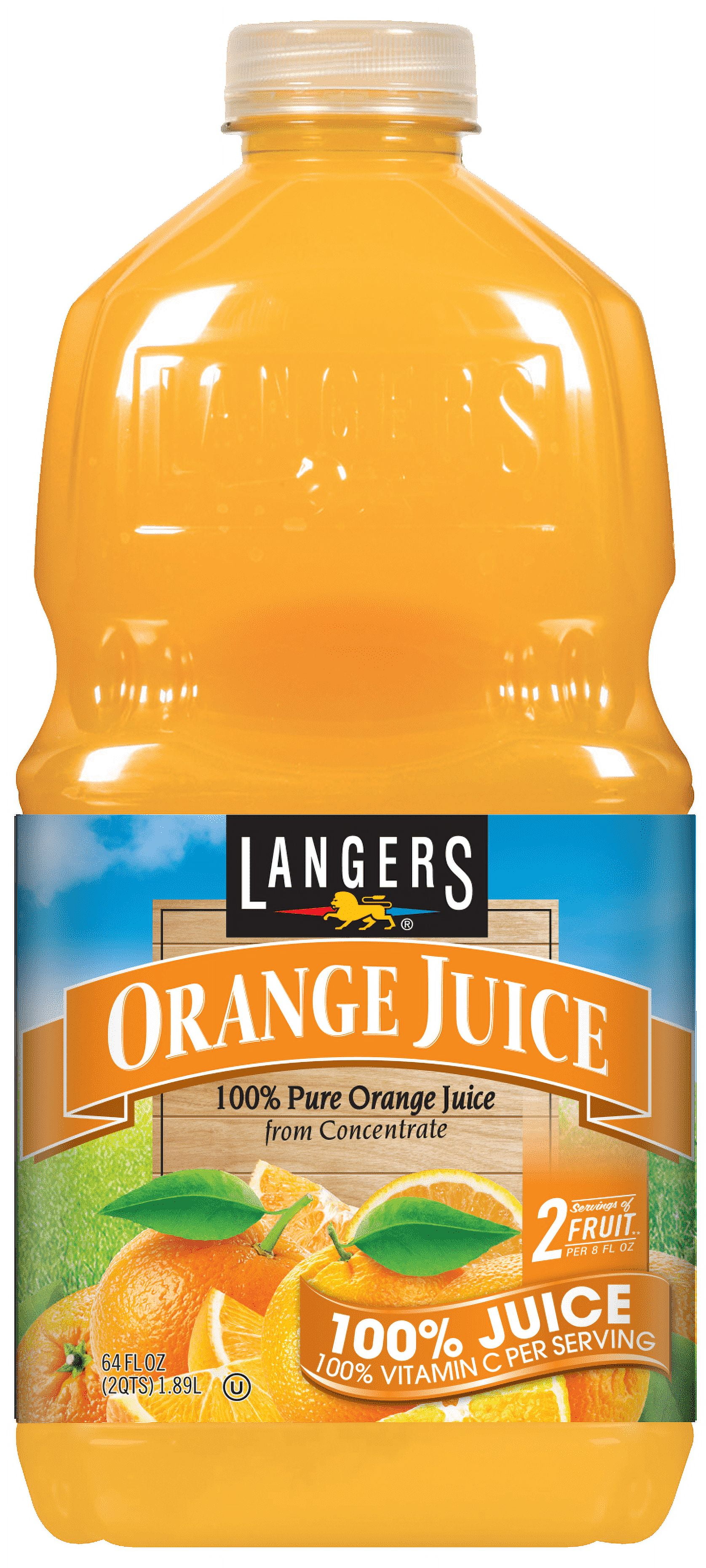 64 Oz Orange Juice Wic Langers 100% Juice, Orange With Vitamin C