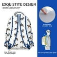 thumbnail image 5 of Wild Horse and Foal Pattern Student School Backpack with Floral Retro Rural Cute Rainbow Print Design, 5 of 6