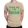 thumbnail image 2 of Kiss Me Im Pretending to Be Irish Funny St. Patricks Day Men's T-shirt, 2 of 3