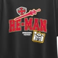 thumbnail image 3 of Masters of the Universe - He-Man Faux Patches Short Sleeve Boxy Graphic T-Shirt, 3 of 5