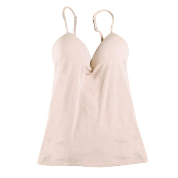 de Tirante Cuello Incorporado Camiseta sin Mangas de Color Zulema Sujetador incorporado para mujer Cami
