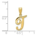 thumbnail image 3 of 14k Yellow Gold T Script Initial Pendant, 3 of 4