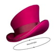 thumbnail image 2 of Hats Asymmetric Top Hat Wool Hat Unisex Fashion Ribbon Decorative Accessory for Men and Women Steam Punk Style Unique Design, 2 of 5