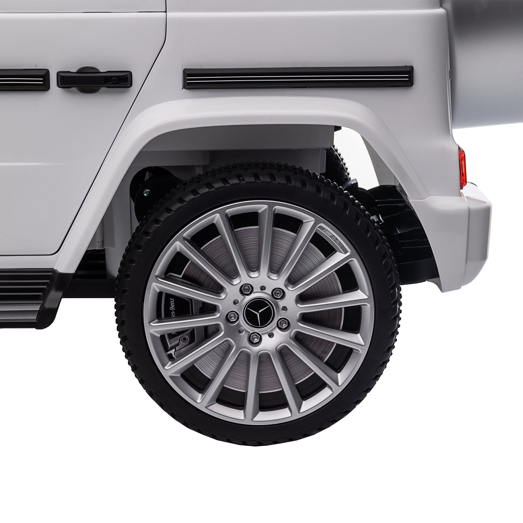 CIPACHO Kids Ride On Cars, Licensed Mercedes-Benz G500, 24V Battery Powered Toy Electric Car for Kids with 2.4GHz Remote Control, White