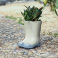 thumbnail image 3 of Garden Boots 11.6in.H MgO Planter, 3 of 8