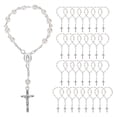 thumbnail image 1 of 30Pcs Baptism Rosary Beads Finger Baptism Rosaries Faux Pearls for Baptism Favors Christening Favors Communion Favors, 1 of 5