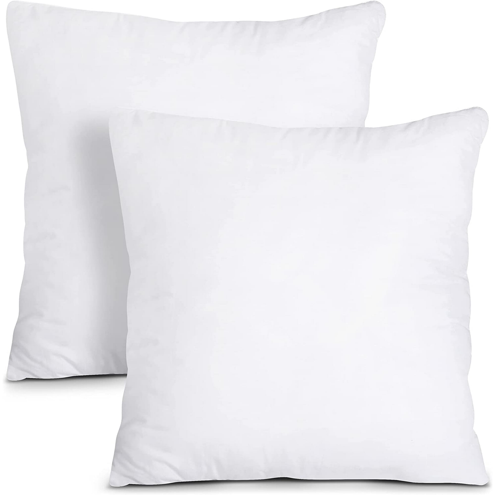 White , 18 x 18-2 Pack)home Comfortable Throw Pillow Insert Support,Plus  Zipper Removable Cover - AliExpress