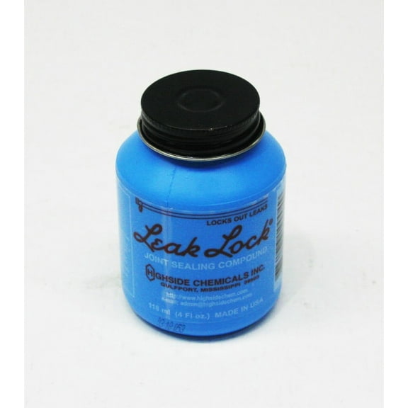 Supco HS10004 Leak Lock Joint Thread Sealing Compound for Refrigeration Fittings 4 ounce Brush Top Jar Highside (HS)10004