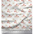 thumbnail image 1 of Soimoi Cotton Voile Fabric Leaves & Floral Artistic Print Fabric by the Yard 56 Inch Wide, 1 of 1