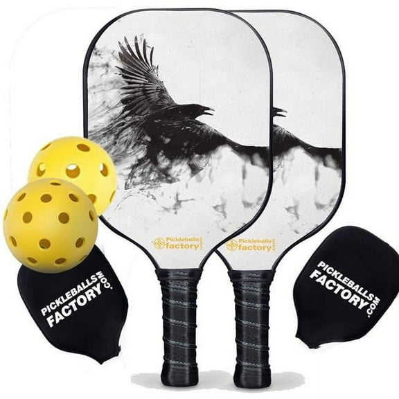Pickleball Factory PB0005-3-G Near Me Pickleball Set - Mirs Personalized Pickleball Paddle, Glassfiber Graphite