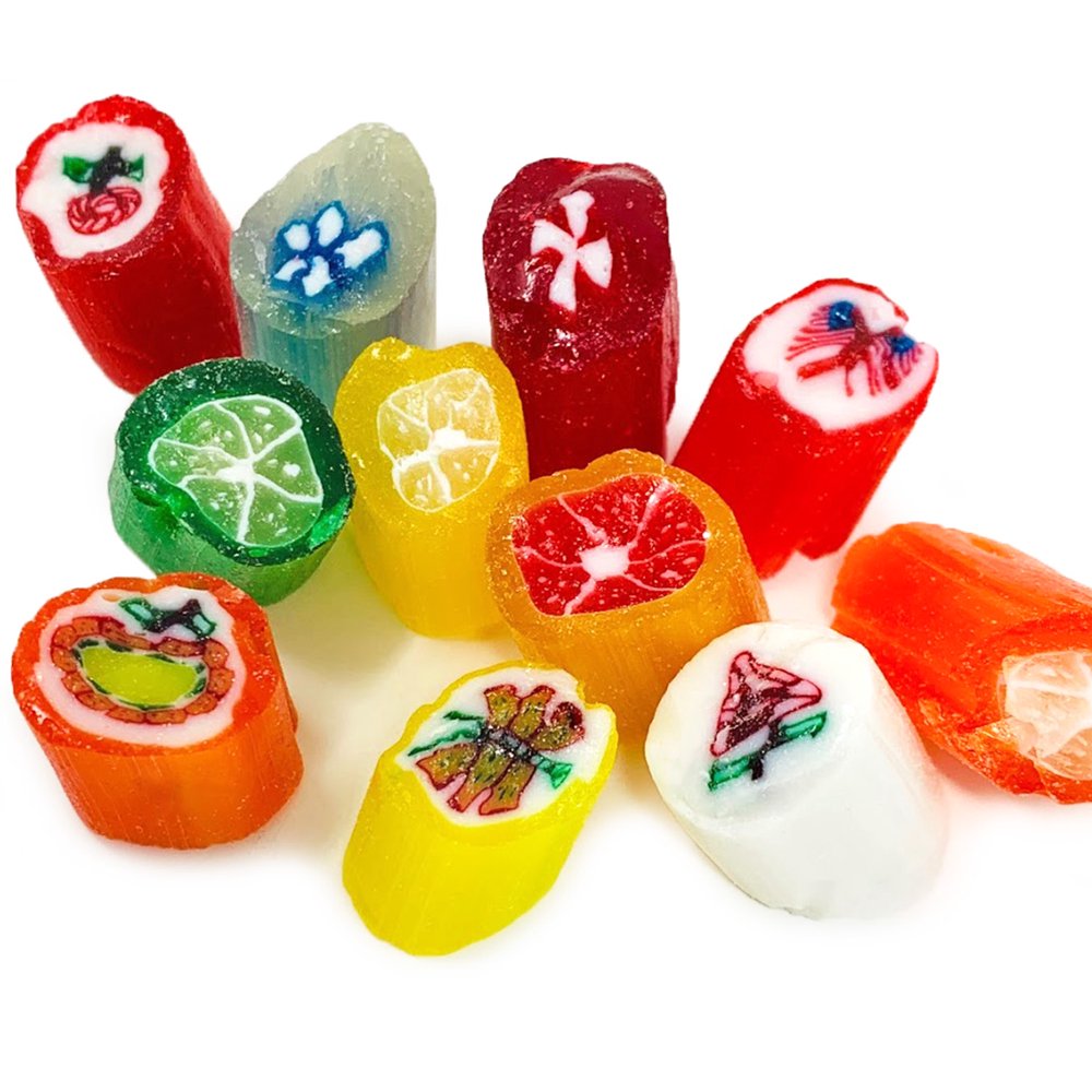 Christmas Cut Rock Hard Candy Seasonal Bulk Unwrapped Retro Candy 4