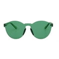 thumbnail image 2 of Round Sunglasses - Transparent Green, 2 of 3