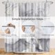 thumbnail image 5 of Cortina de ducha de mármol gris de 183 x 213 cm, textura abstracta de mármol, rayas doradas, moderna decoración artística de tinta de lujo, cortina de bañera para decoración de baño, tela de, 5 of 6