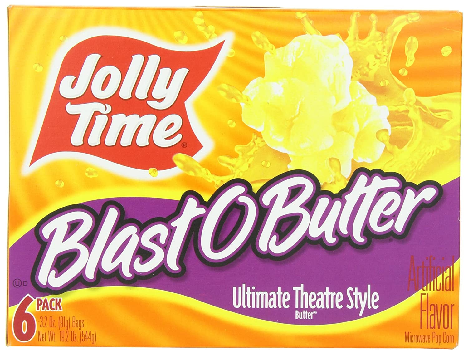 Jolly Time Blast O Butter Ultimate Theatre Style Microwave Pop Corn, 1
