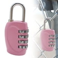 thumbnail image 2 of GZQJFMY Combination Lock 1 Pack 4 Digit Waterproof Locker Locks Secure Outdoor Padlock for Gym Lockers,Toolboxes,Gates,Fences,Storage,Sports Locker,Cabinets (Pink), 2 of 8