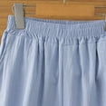 thumbnail image 5 of Ruimatai Women's Elastic Waist Floral Embroidered Wide Leg Casual Pants with Pockets for Loungewear Daily Wear, 5 of 9
