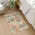 thumbnail image 4 of Moynesa 2'x3' Moroccan Trellis Area Rug,Cream Entry Rug Non-Slip Washable Indoor Door Mat, Small Oriental Accent Throw Rug for Bedroom Kitchen Entryway Bathroom, 4 of 7